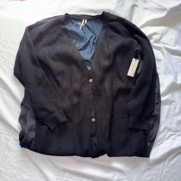 Anthropologie Long Twofer Cardigan Sweater L NWT - Picture 7 of 12